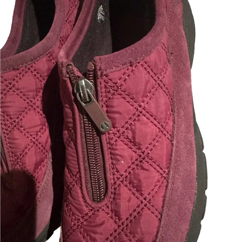 ❄️ Lands’ End slip-on shoe fleece lined Maroon Size 8.5 - Picture 6 of 15